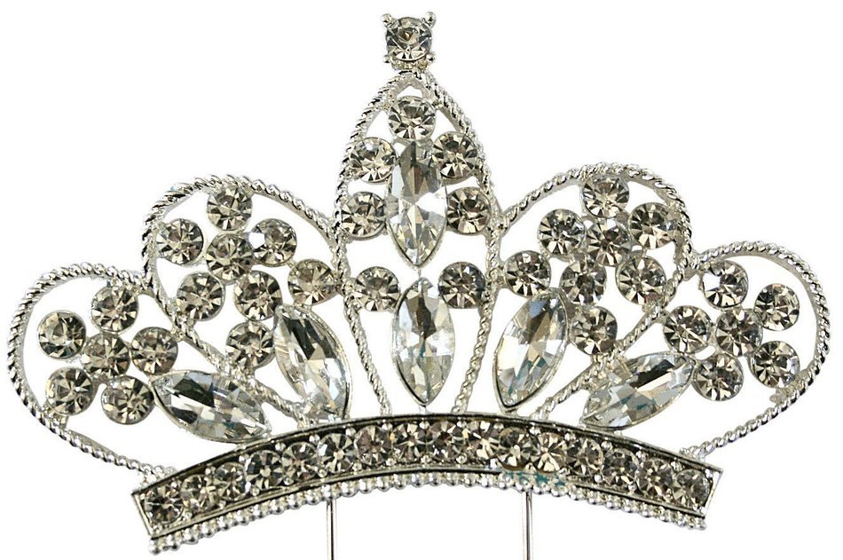 Cake Topper Sparkle Rhinestone Princess Cake Topper Crown Cake Topper Princess Party Baby Shower Cake Topper (... N9