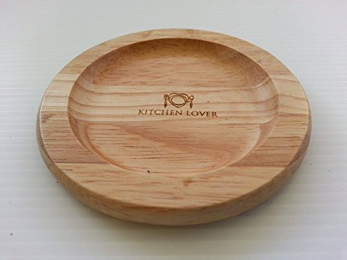 Kitchen Lover Set of 6 Wood Coaster Diameter 9.5cm. N4