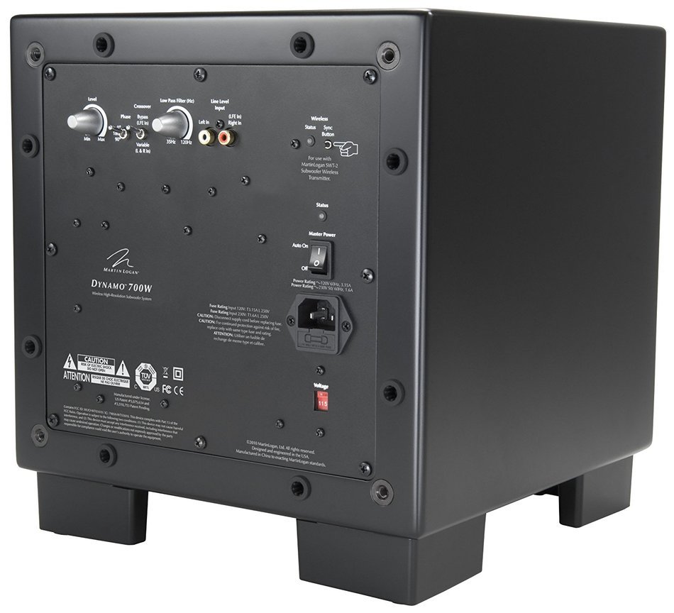 MartinLogan Dynamo 700W 10" Subwoofer with Wireless (Black) N4