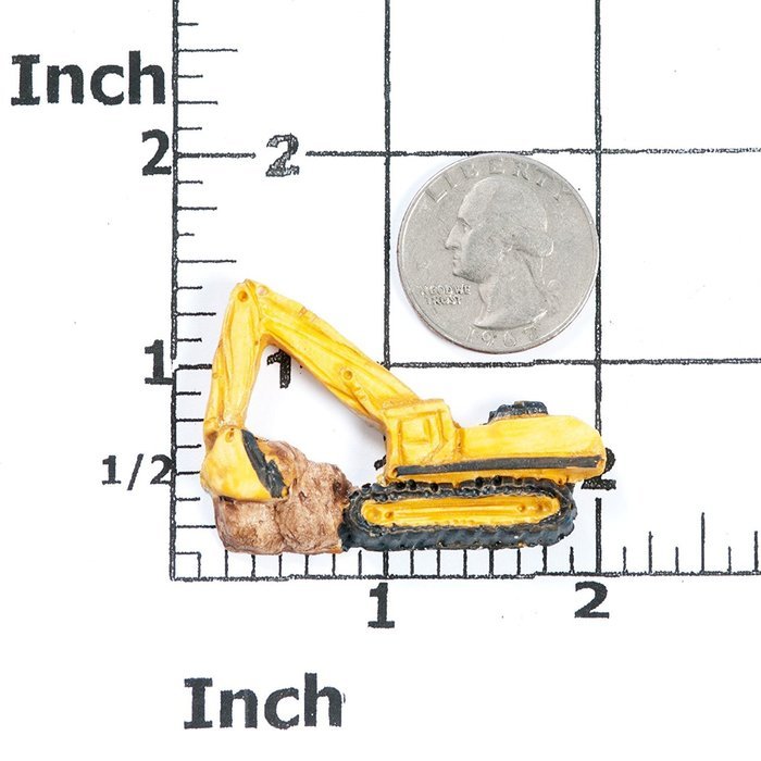 Small Excavator Silicone Mold Food Safe Fondant, Resin, Polymer Clay Mold. Flexible easy to use. Jewelry, Craft... N2