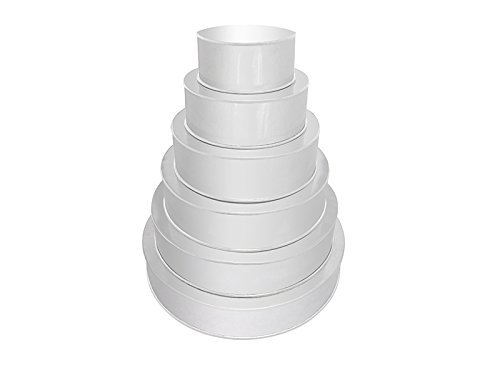 1 X 6 Tier Round Multilayer Wedding Birthday Anniversary Cake Baking Pans - Cake Tins N4