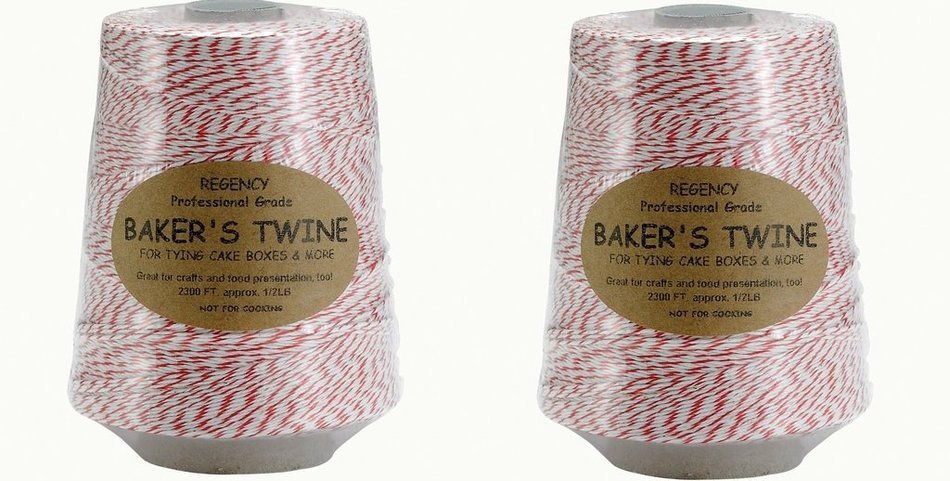 Regency Baker's Twine Cone red and white N2