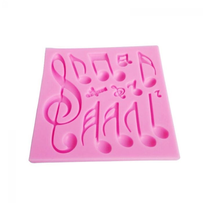 Genenic Fondant Music Note Mat Baking Tool Cake Mold Silicone Mould N3