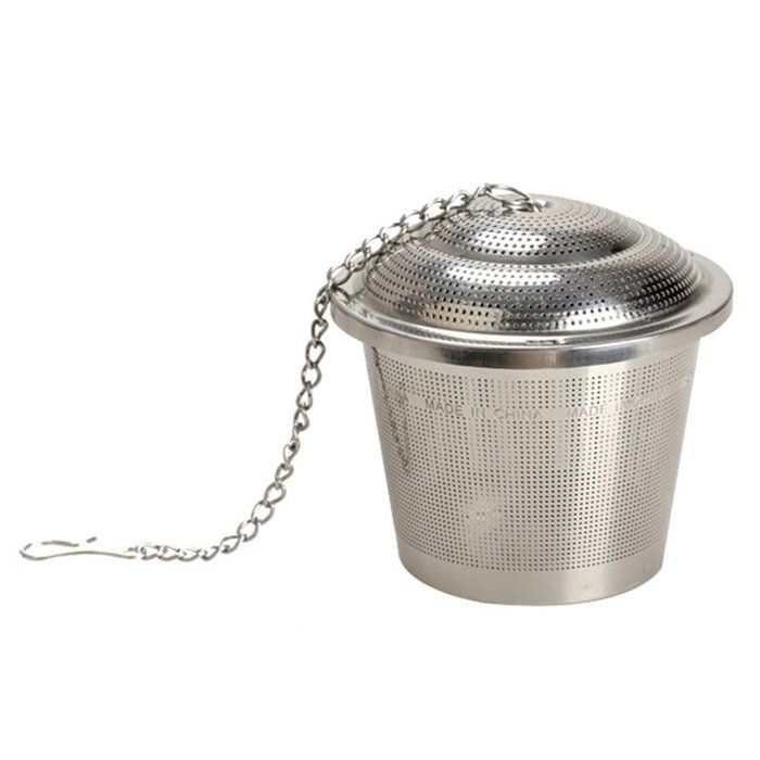 MENGDA Extra Fine Loose Leaf Tea Infuser / Stainless Steel Filter with Extended 7" Chain (1 pack) N5