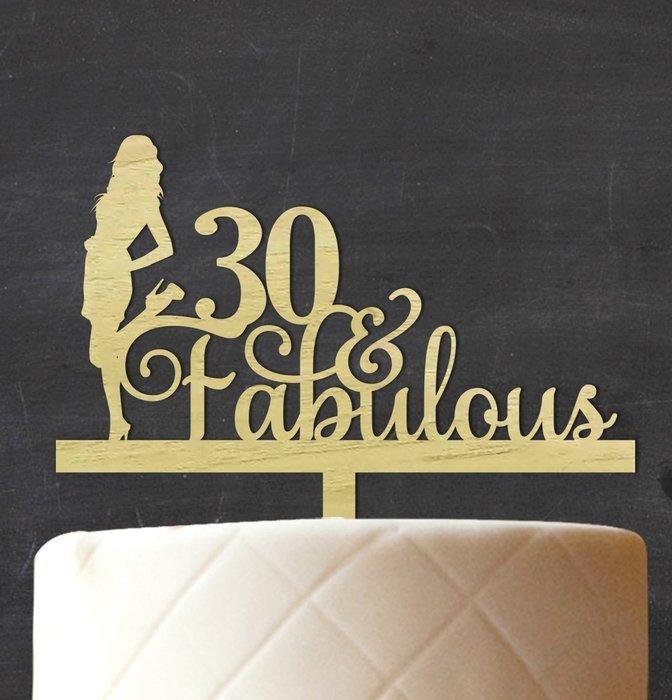 "50 Fabulous" Custom Wedding Anniversary, Birthday Cake Topper Personalized Rustic Woodn Cake Topper 7"-8" Inches... N14