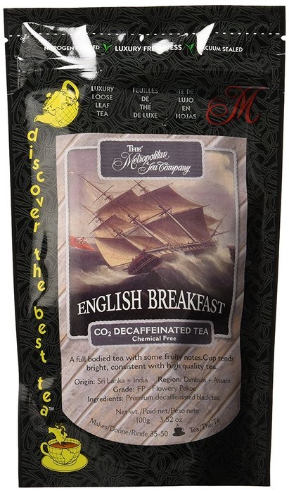 Metropolitan Tea Discovery Loose Tea Pack, Decaffeinated English Breakfast Decaffeinated, 100gm N2