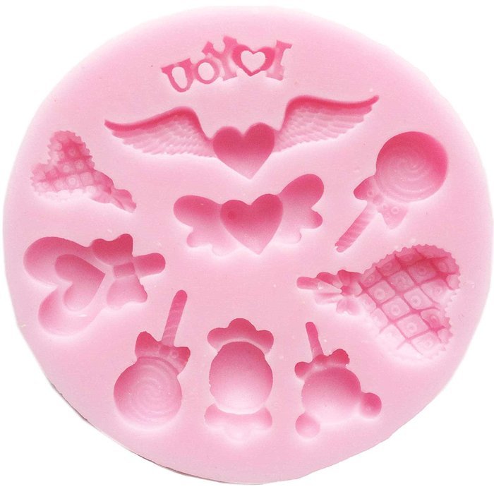 Funshowcase Children Birthday Party Essential Sweet Candy Lollipop Silicone Mold for Cupcake, Cake Decoration,...