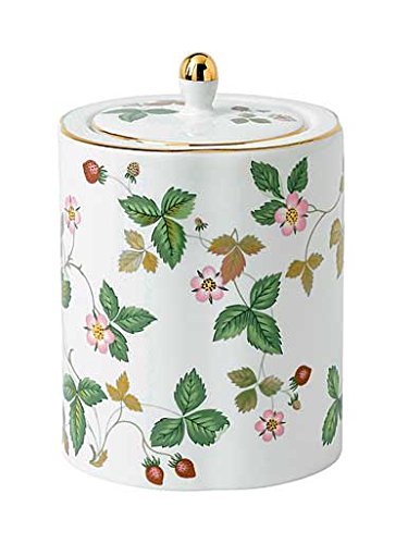 Wedgwood Wild Strawberry Tea Caddy, Green