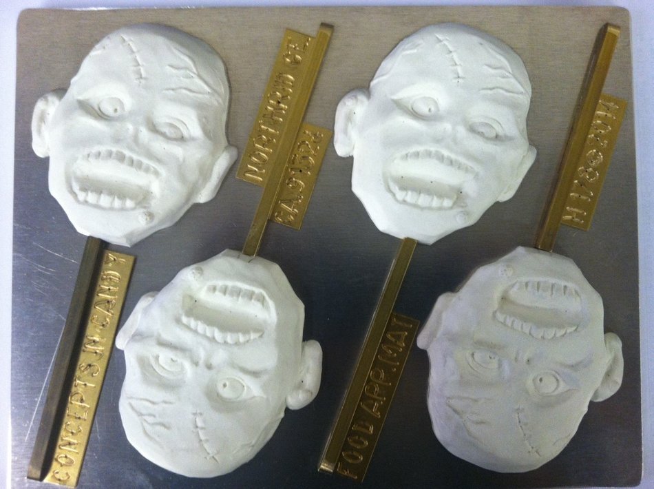 Zombie Lollipop H178 Halloween Chocolate Candy Mold