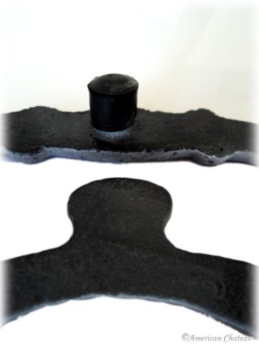 Heavy Cast Iron Teapot Tea Pot Shaped Country Kitchen Trivet Hot Plate with Legs N3