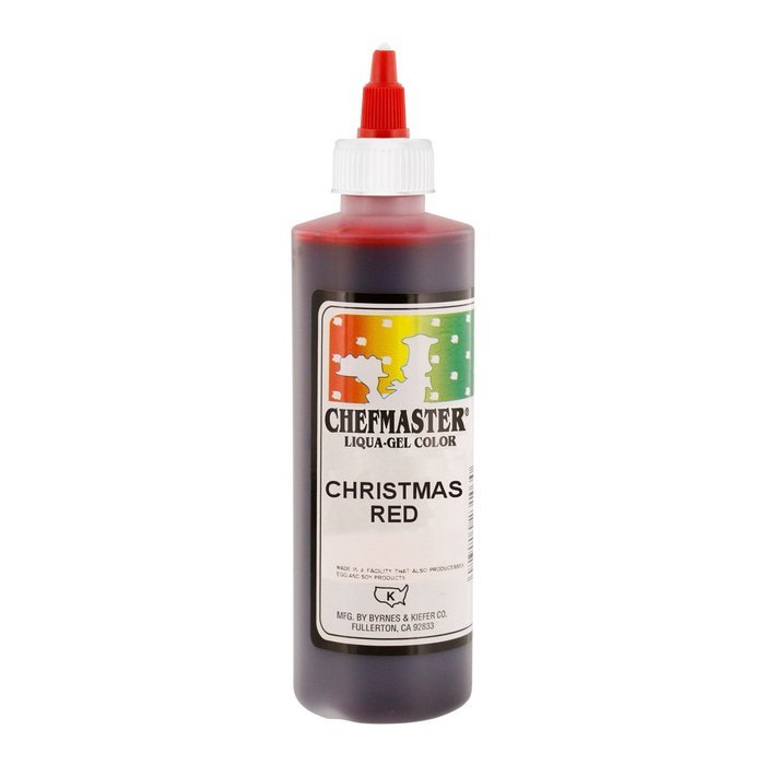 Chefmaster by US Cake Supply 10.5-Ounce Liqua-Gel Cake Food Coloring Christmas Red
