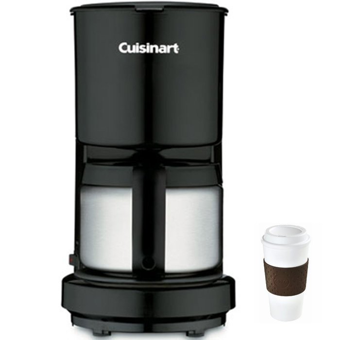 Cuisinart DCC-450 4-Cup Coffeemaker with Stainless-Steel Carafe + Copco To Go Cup Bundle