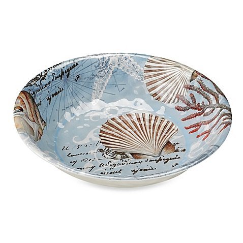 Tramore Bay Round 13.8-Inch Melamine Serving Bowl
