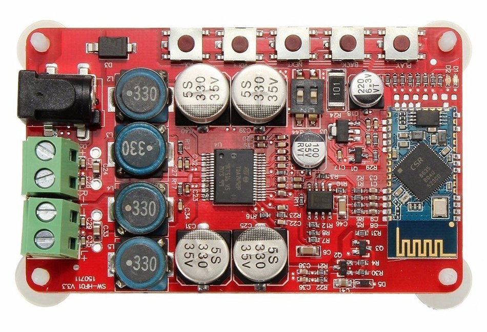 50W + 50W TDA7492P 2x50 Watt Dual Channel Amplifier Wireless Digital Bluetooth 4.0 Audio Receiver Amplifier Board N8
