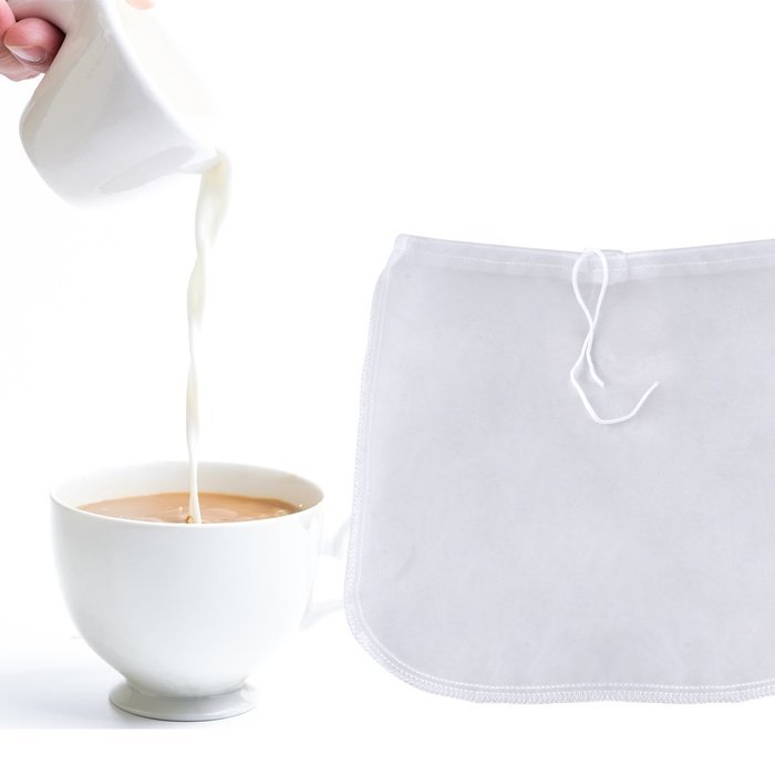 Superior Quality Nut Milk Bag - Reusable Almond Milk Bag and All Purpose Strainer, 12 inch by 12 inch, 2 Bags... N4