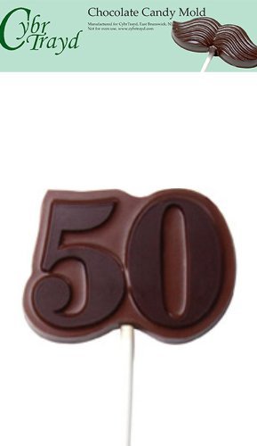 Cybrtrayd 0265 Number 50 Pop Make 'N Mold Chocolate Candy Mold