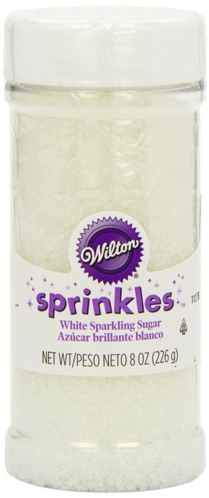 Wilton Sparkling Sugar Food Decorative, White N9