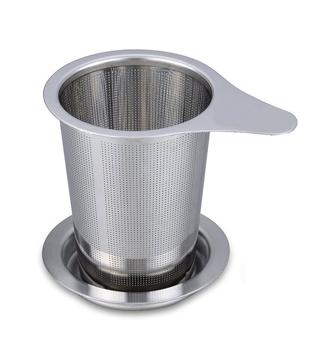 Autoark AH-002-2 Brew-in-mug Teapot Extra Fine Mesh Tea Strainer Infuser Steeper with Lid and Handle for Loose... N4