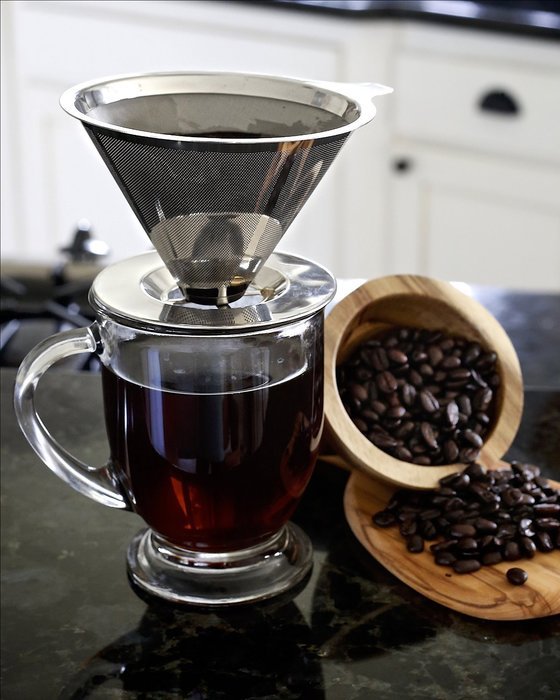 Barista Brothers Pour Over Coffee Dripper - the Best Paperless Clever Coffee Cone- Eco-friendly Reusable Stainless...