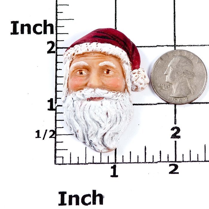 Santa Face Silicone Mold Food Safe Fondant, Chocolate, Candy, Resin, Polymer Clay, Soap, Wax, Jewelry, Craft Mold... N2