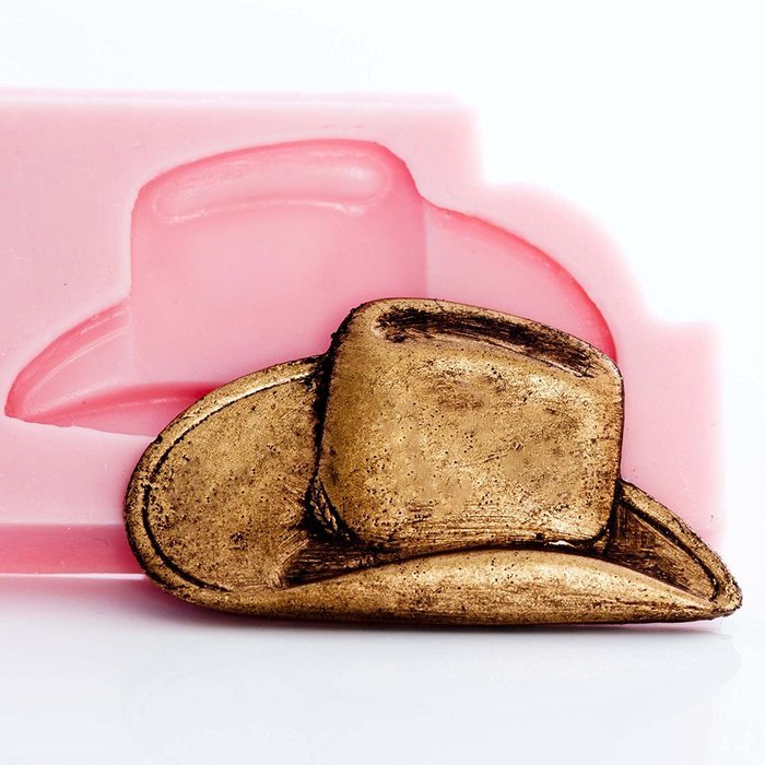 Cowboy Hat Silicone Mold Make Your Own Western Chocolate, Fondant, Resin, Clay.. Mold creates hat the perfect... N2