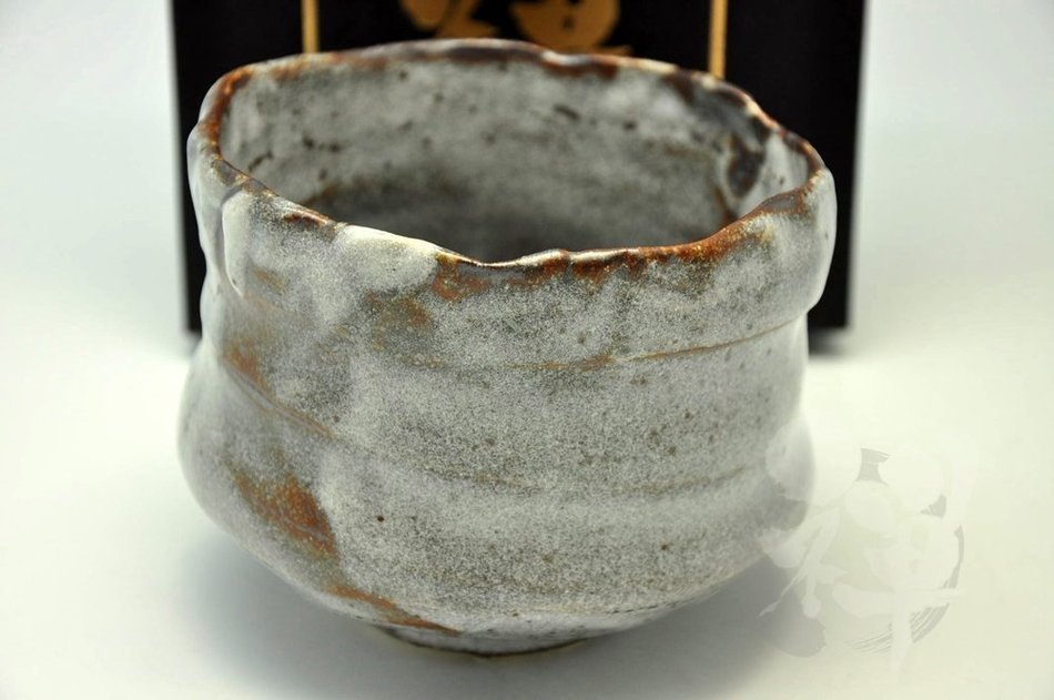 Japanese Mino Yaki ware Matcha Bowl Green Tea 12 / 12 / 9.5cm (4.7 / 4.7 / 3.7inch)[7356] N4