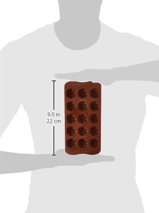 Silikomart Silicone Easy Chocolate Mold, Hearts N18