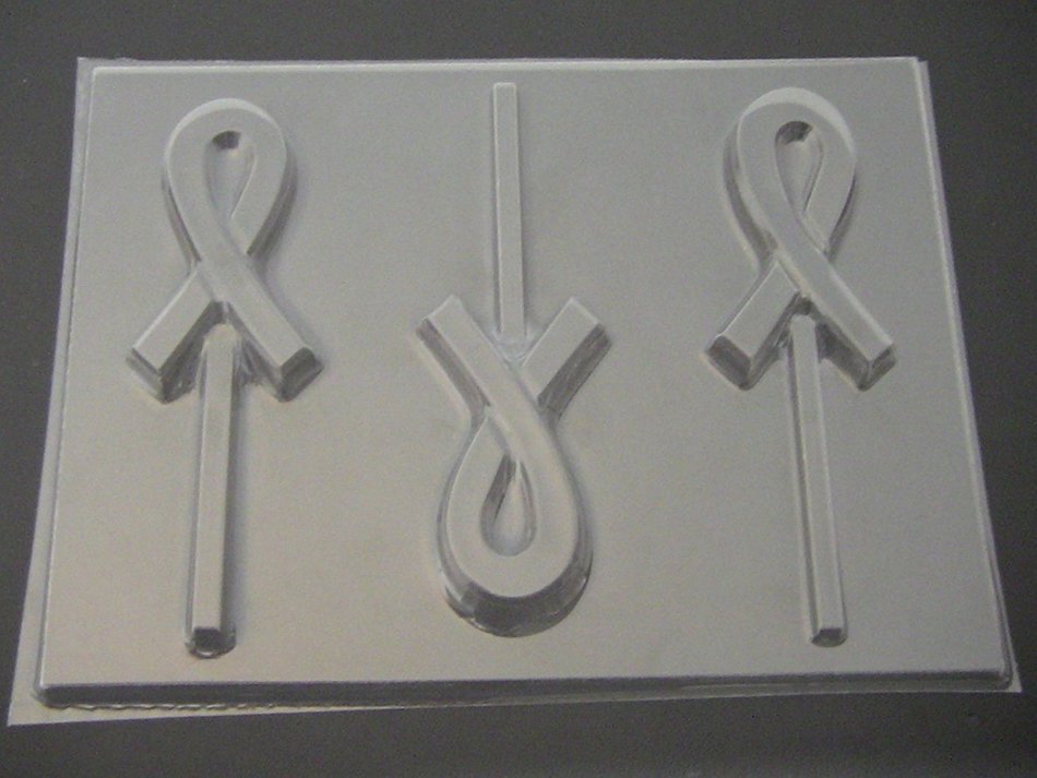 Suppot Ribbon Chocolate Candy Lollipop Mold