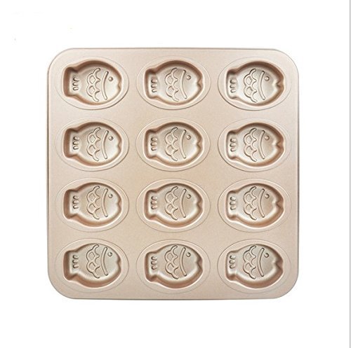 Astra shop Premium 9 Cup Champagne Cat Paw Prints Cake Pan Cute Baking Pan Non Stick Cake Mold Muffin Pan,11 x... N9