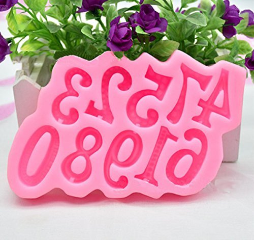 KOOTIPS Set of 1~9 pcs DIY Large Number Cake Silicone Mould Fondant Sugarcraft Cookie Plunger Cutter Mold Decorating... N3