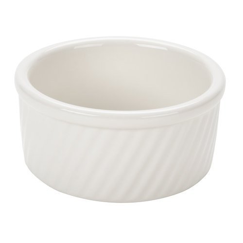 Souffle Dish Swirl Eggshell 8 oz