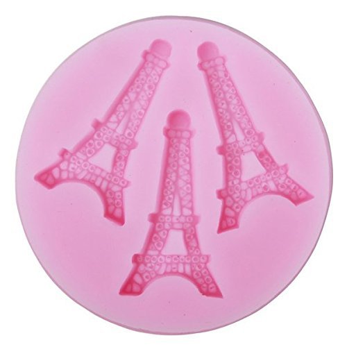 Eiffel Tower Paris 3 Cavity Silicone Mold for Fondant, Gum Paste, Chocolate , Crafts N2