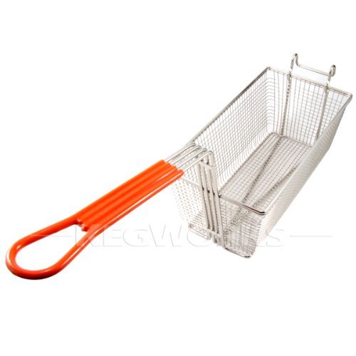Winco FB-30 Fry Basket with Green Handle N6