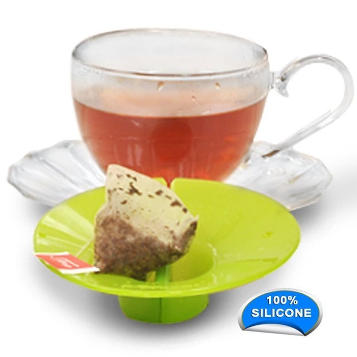 Epoca Silicone Tea Bag Buddy and Cup Cover Lid, 6-Pack, Colors Vary N8