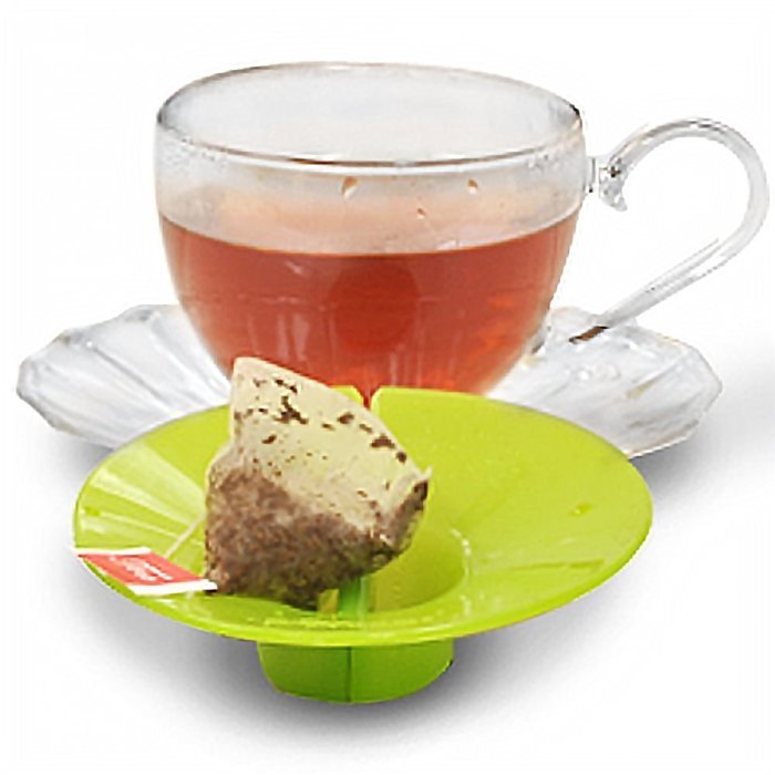 Epoca Silicone Tea Bag Buddy and Cup Cover Lid, 6-Pack, Colors Vary N10