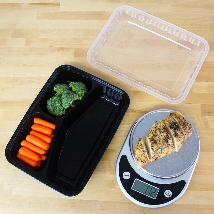Freshware 20-Pack 7-Inch Round Bento Lunch Boxes with Lids - Stackable, Reusable, Microwave, Dishwasher & Freezer... N28