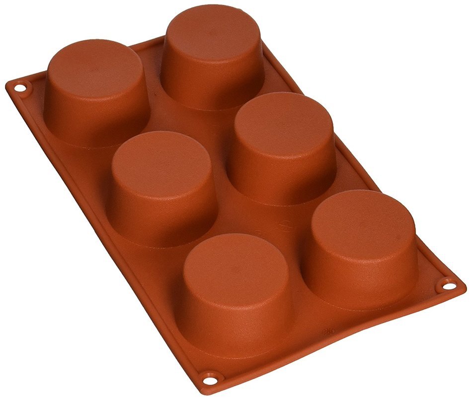 Matfer Bourgeat Gastro Flex Muffin Mold, Red N2