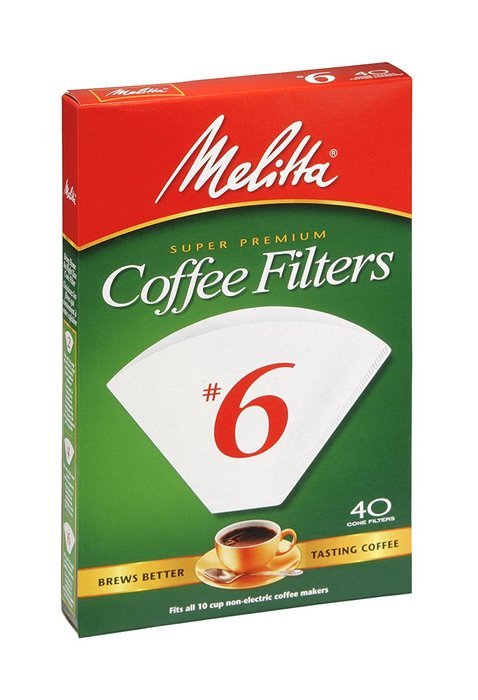 40CT #6 WHT Cone Filter N2