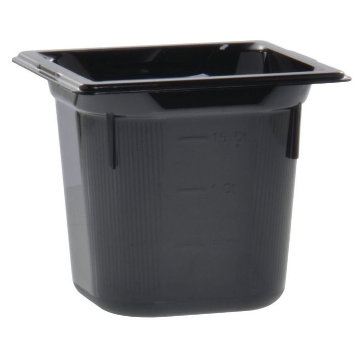 Vollrath 8066420 1/6 Size Super Pan 6"Deep, black