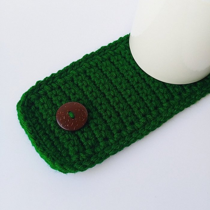 Coffee Mug Cozy Dark Green N3