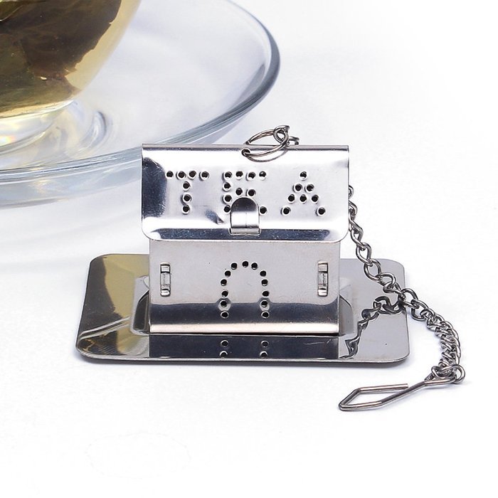 Hot 1pcs Stainless Steel Loose Leaf Tea Strainer Herbal Infuser Spice Strainer Mesh Filter (Bird) TEAI-E N11