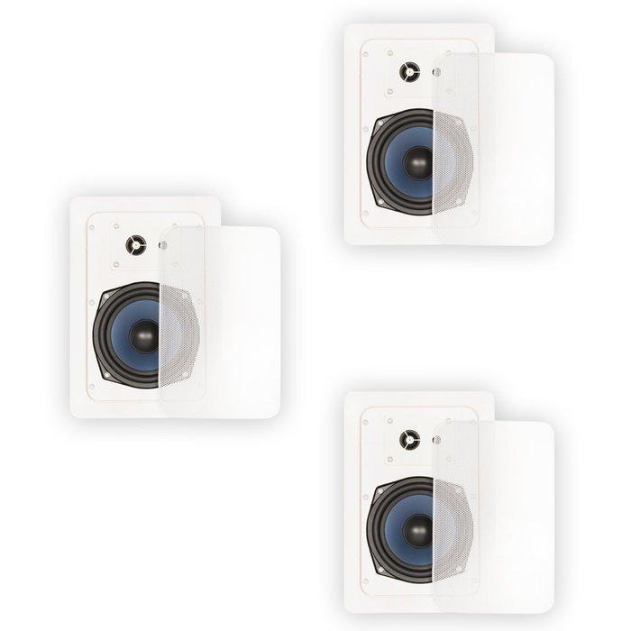 Blue Octave RW53 In Wall Speakers 3 Way Home 840 Watts New 3 Speaker Set RW53-3S
