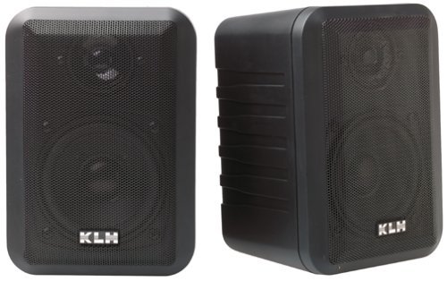 KLH 980B 100-Watt 2-Way Indoor/Outdoor Speakers (Black) (Discontinued by Manufacturer) N2