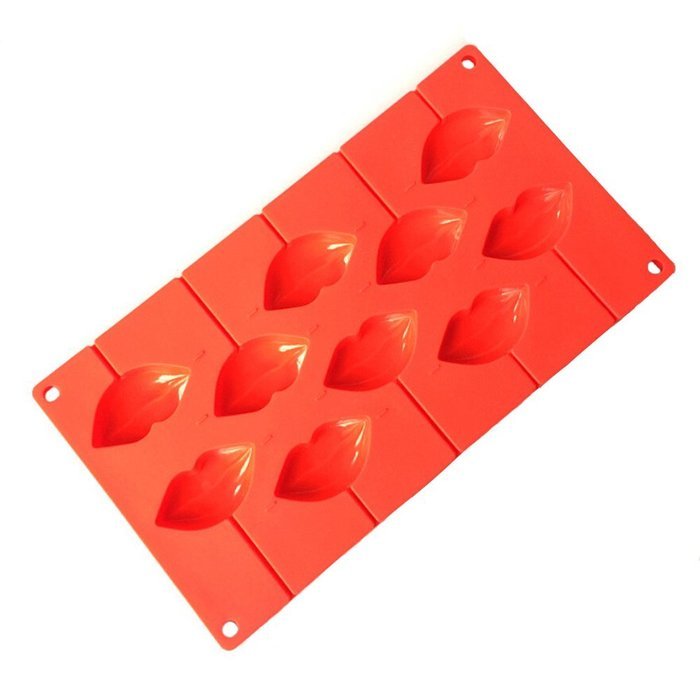 T&B Red Lip Kiss DIY Cake Decorating Mold Silicone Sugar Craft Jelly Molds Candy Molds Chocolate Molds Soap Decorating...