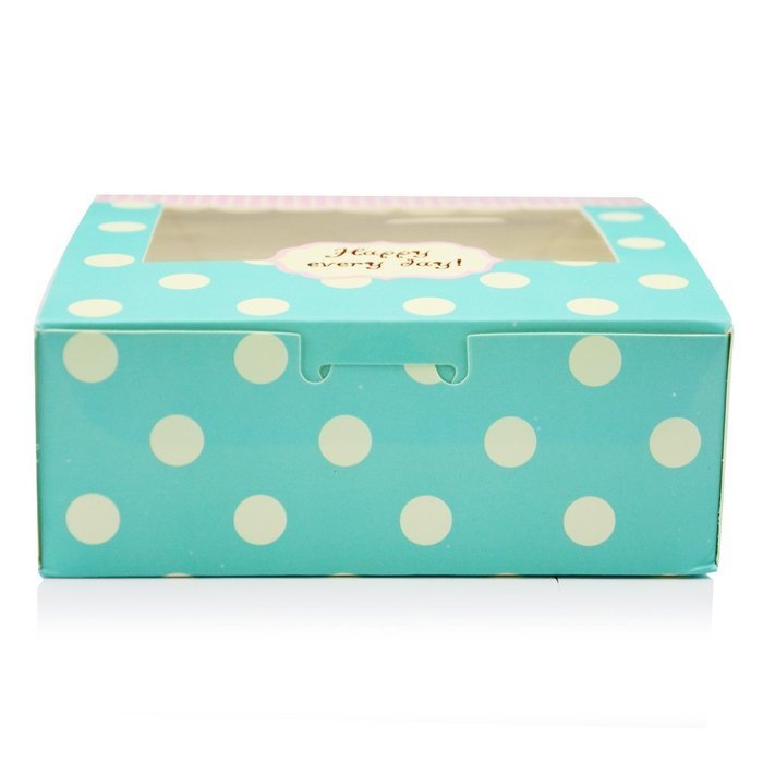 Wanting Set Of 4 Spot Pattern Candy Egg Tart Cake Bakery Boxes N4
