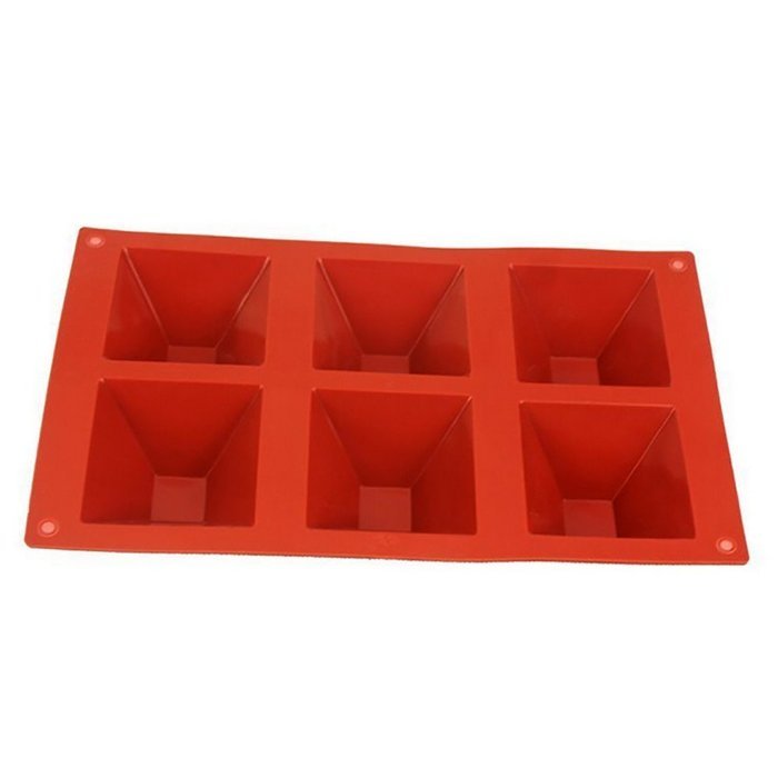 PIAGO 1 Pcs 6 Pyramid DIY Silicone Cake Baking Mold Cake Pan Muffin Cups Handmade Soap Moulds Biscuit Chocolate...