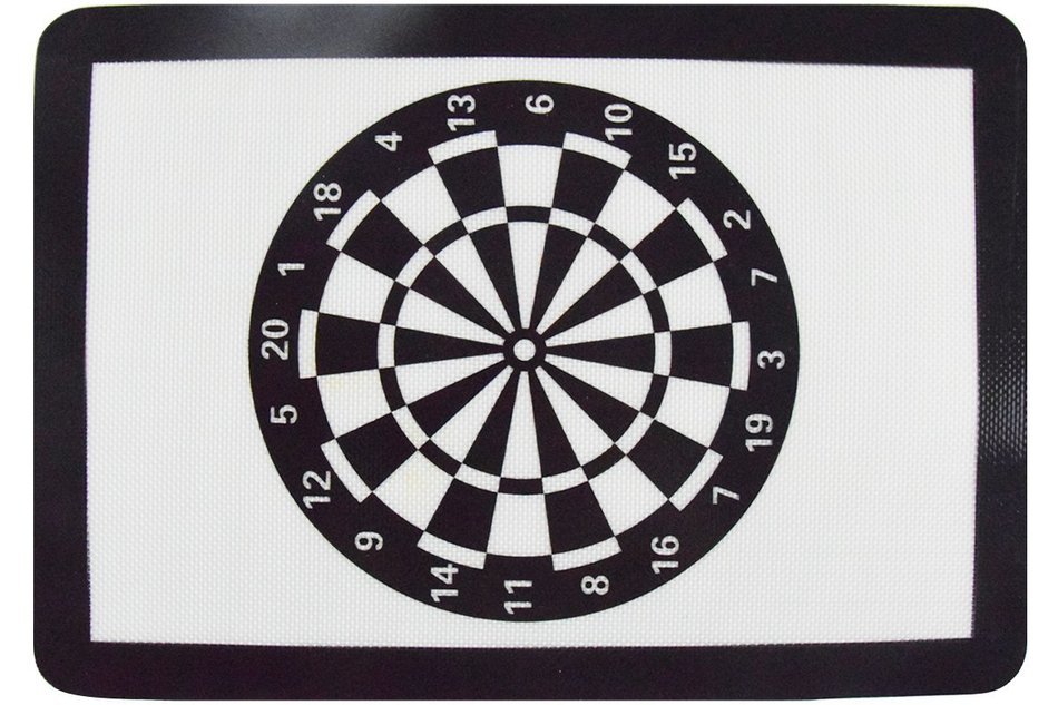 Homankit Silicone Baking Mat - Interesting Dartboard Design - 11 5/8" x 16 1/2" Reusable Non-Stick Liner for Macaron... N3