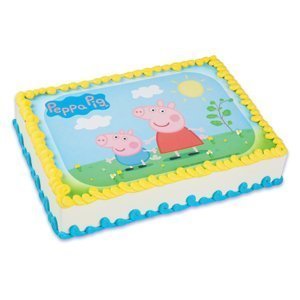 Bakery Crafts Peppa Pig Edible Image Cake Topper