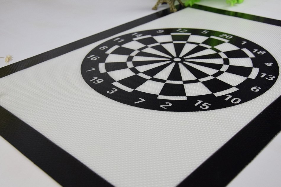 Homankit Silicone Baking Mat - Interesting Dartboard Design - 11 5/8" x 16 1/2" Reusable Non-Stick Liner for Macaron... N4
