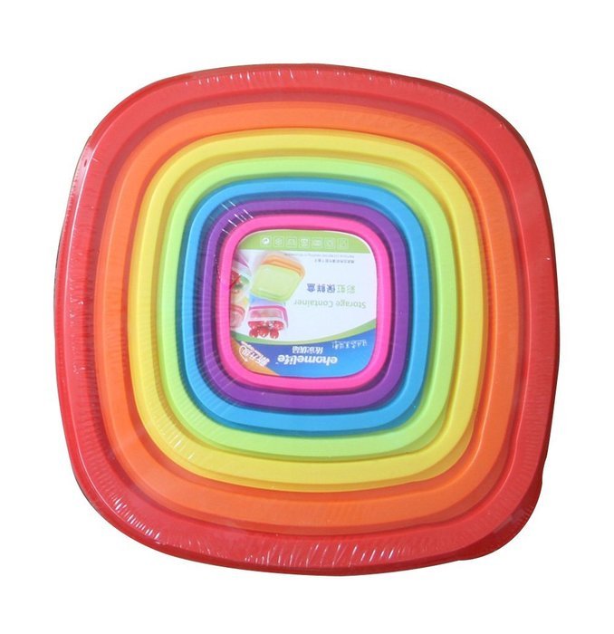 Lutherville Microwave Mixing Bowl Set-Keep Food Fresh in Freezer (7, Rainbow) N2
